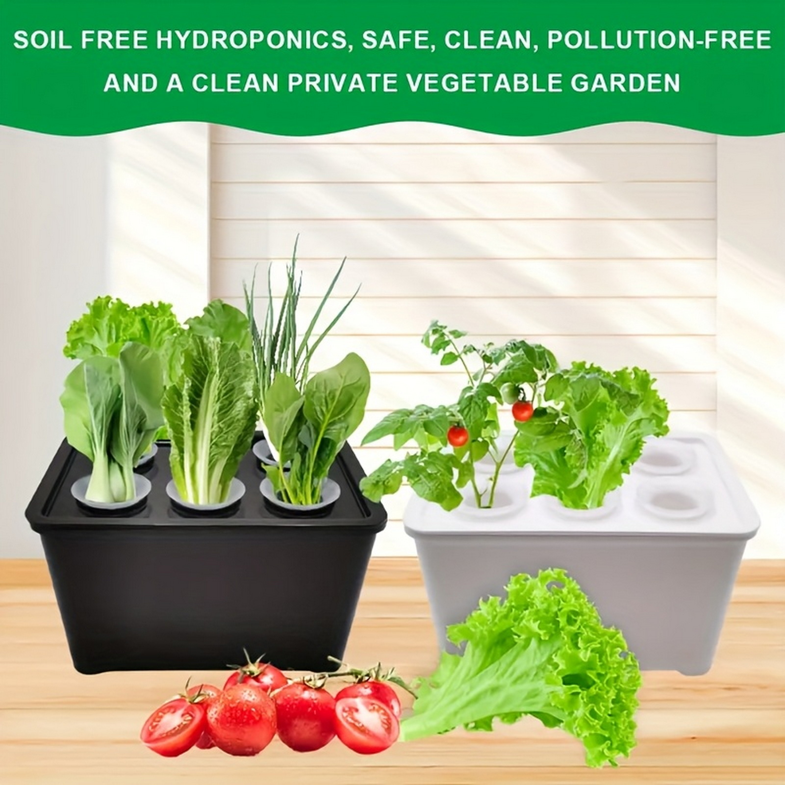 Indoor Herb Garden Kit - 6 in 1 Hydroponic Nursery Pots