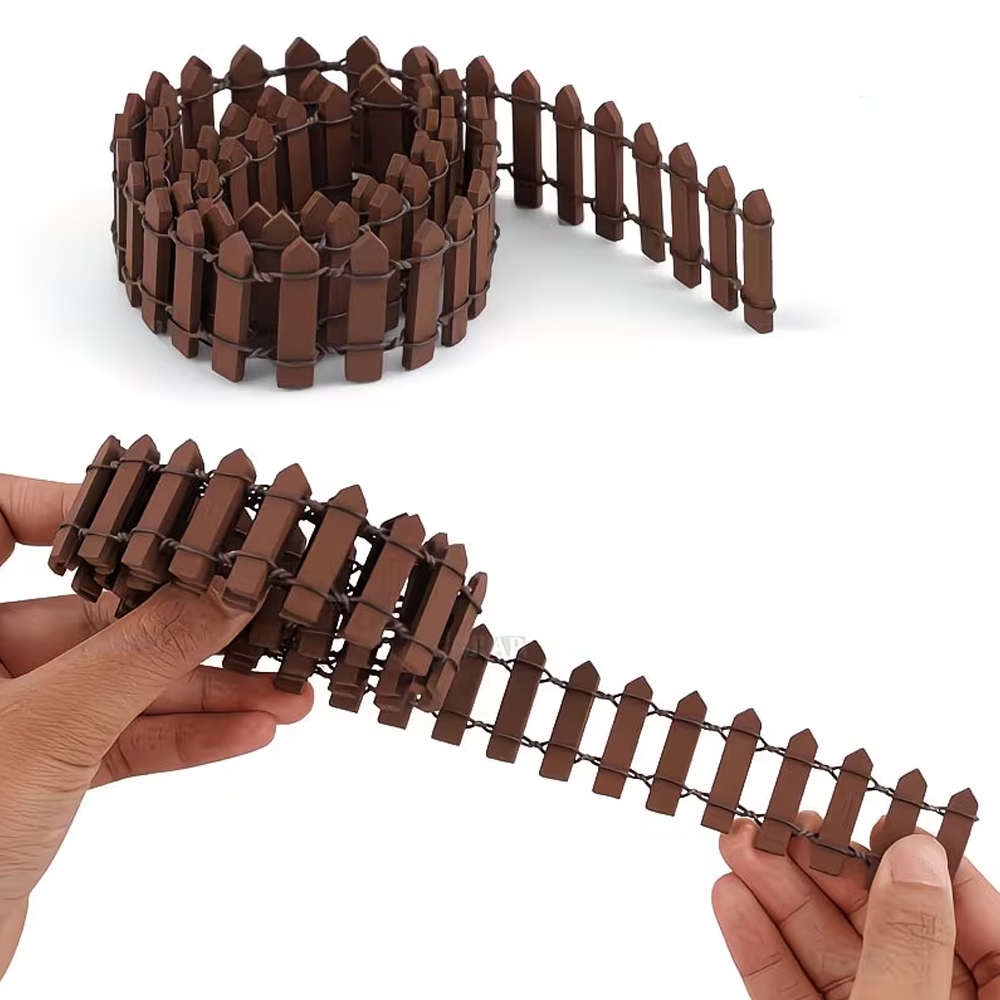 Smart Garden Edging - Mini wooden fence set, smooth edges