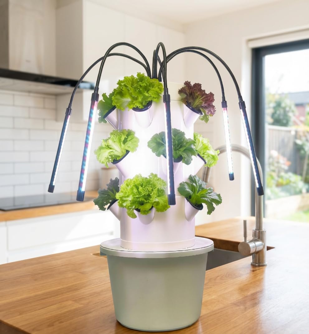 Vertical Hydroponic Growing Sy - đánh giá và giá Indoor Herb Garden Kit