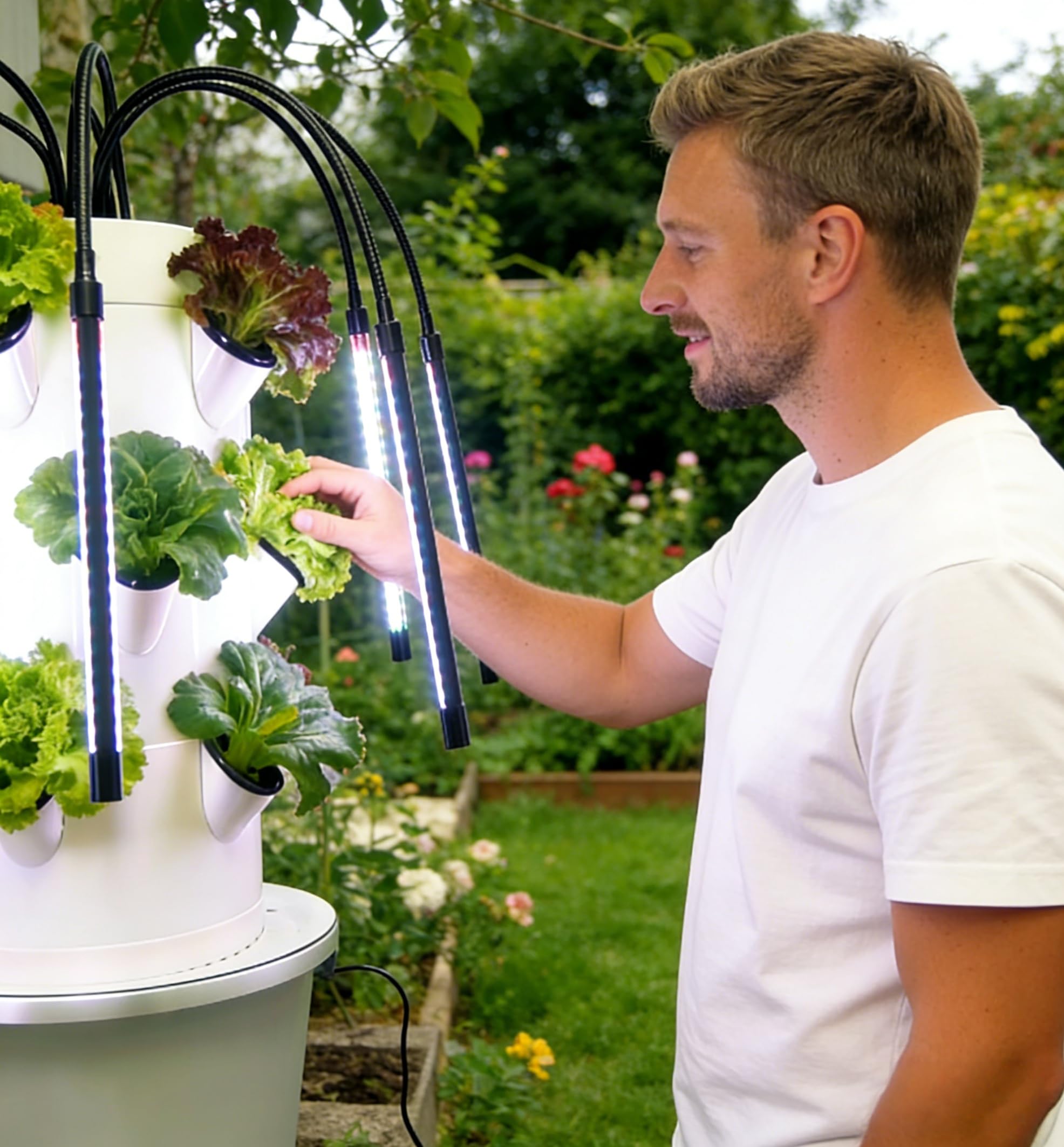 Vertical Hydroponic Growing Sy - đánh giá và giá Indoor Herb Garden Kit