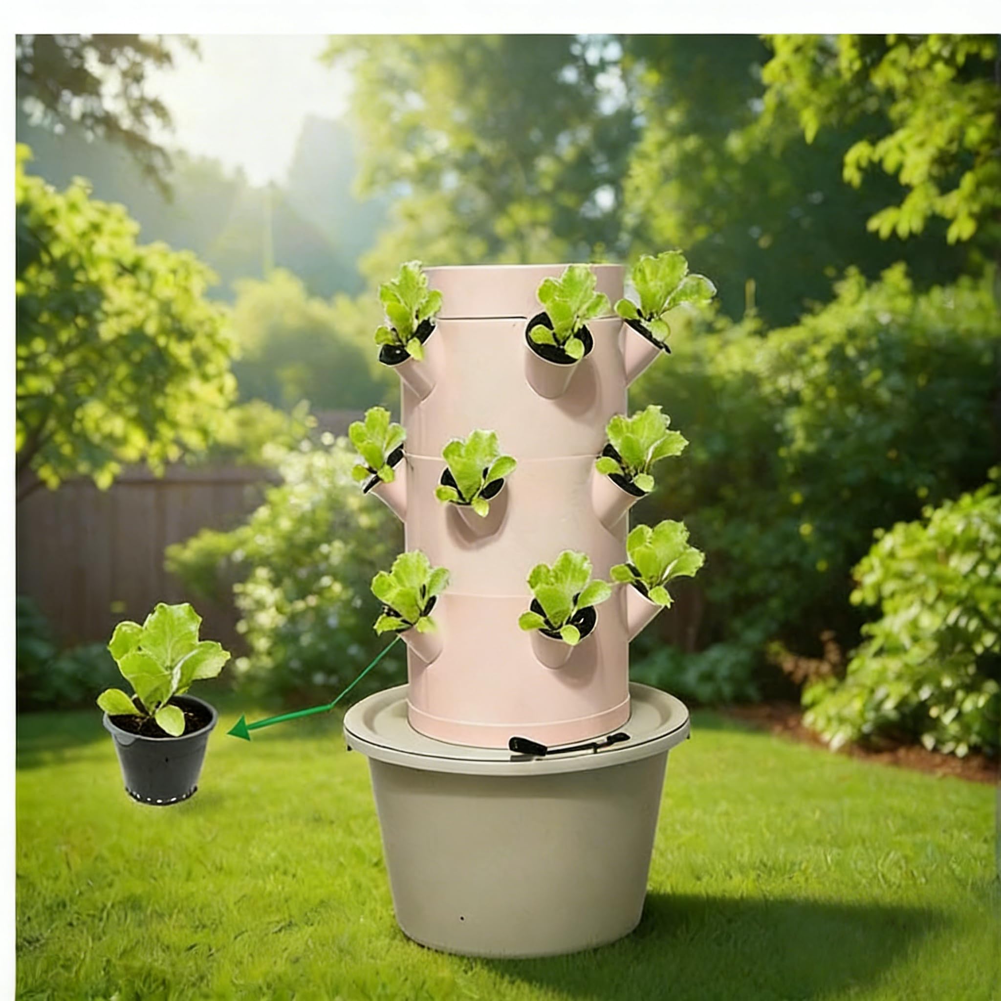 Vertical Hydroponic Growing Sy - đánh giá và giá Indoor Herb Garden Kit