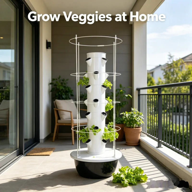 Smart Vertical Hydroponic Towe - đánh giá và giá Indoor Herb Garden Kit