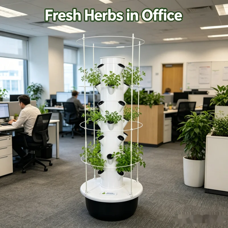 Smart Vertical Hydroponic Towe - đánh giá và giá Indoor Herb Garden Kit