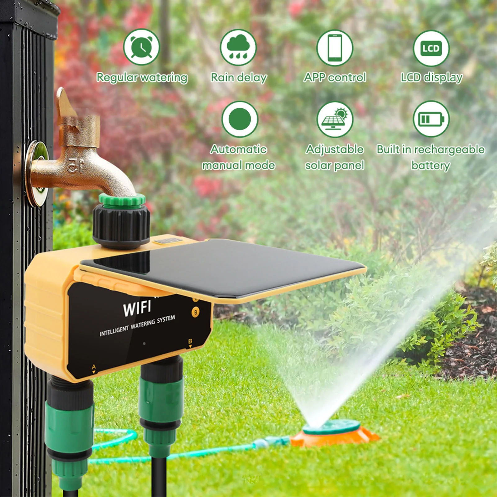 Solar WiFi Smart Irrigation Ti - đánh giá và giá Wifi Irrigation Timer