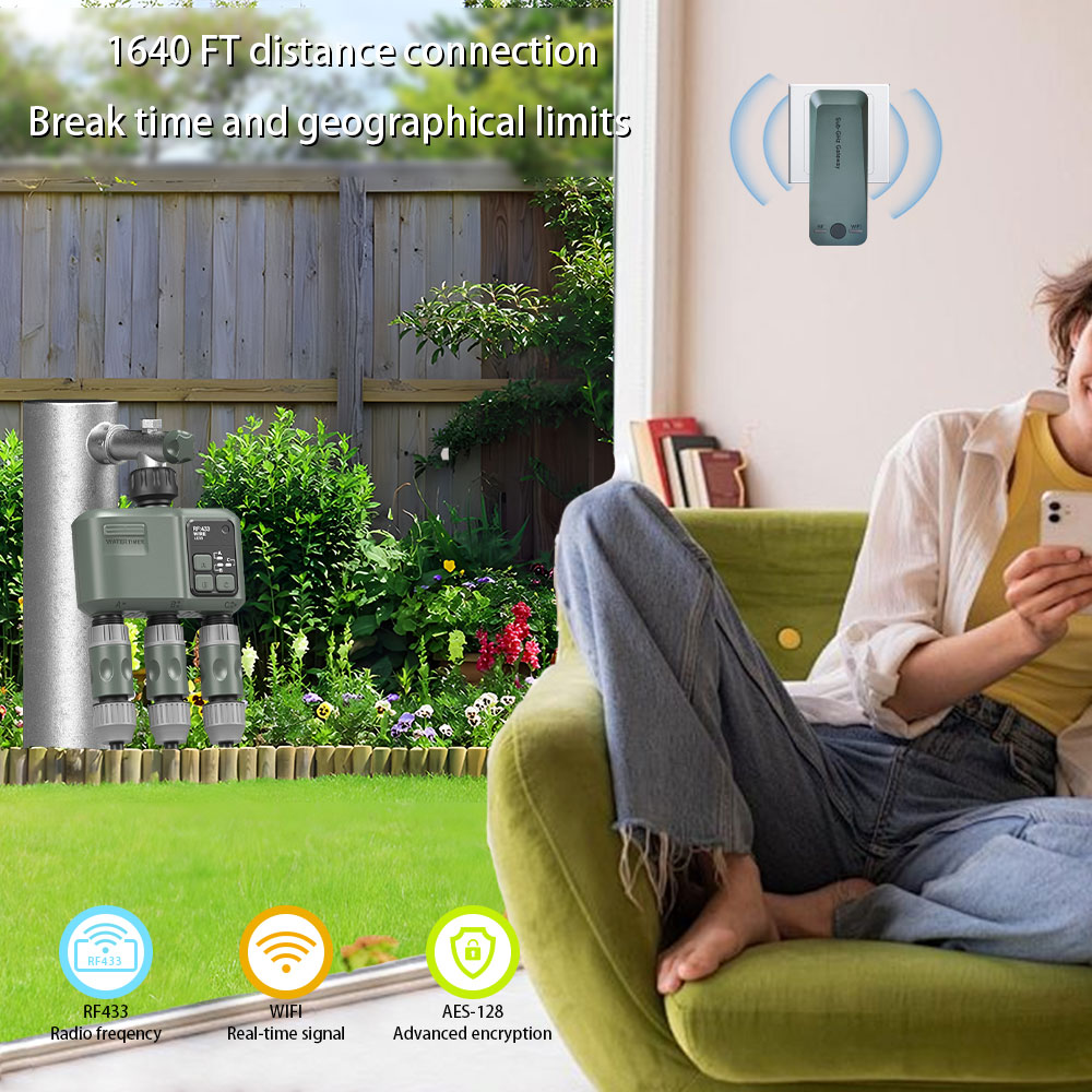 Tuya Wifi+RF433 3-outlet Water - đánh giá và giá Wifi Irrigation Timer