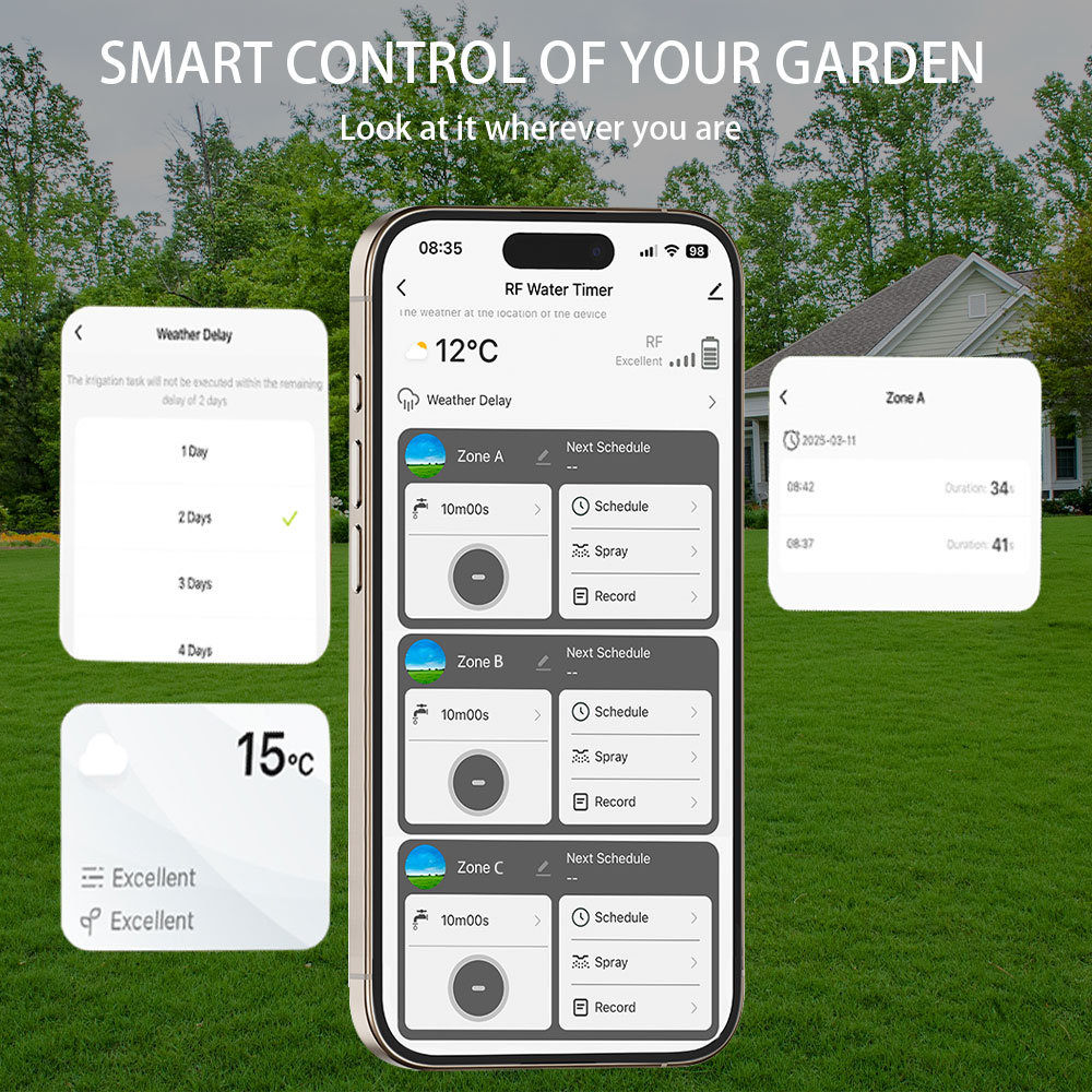 Tuya Wifi+RF433 3-outlet Water - đánh giá và giá Wifi Irrigation Timer